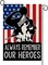 4th of July Decoration Memorial Day Patriotic Garden Flag, Veteran Independence Day Yard Outdoor Decoration 12x18 Inch Double Sided